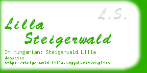 lilla steigerwald business card